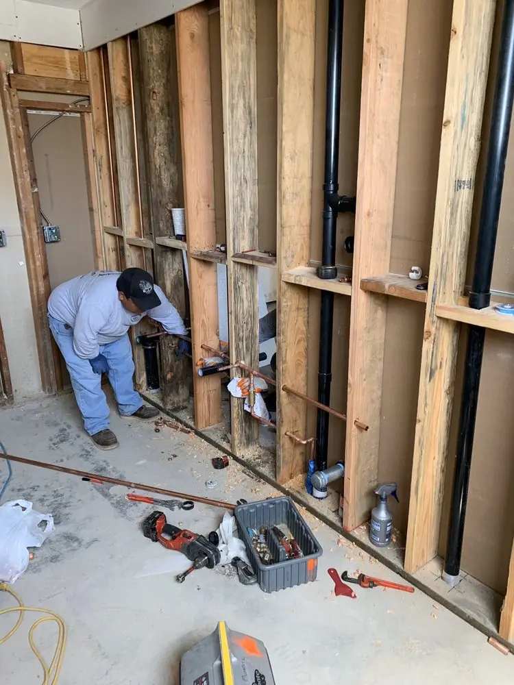 Commercial rough-in plumbing for Trenchless Sewer Repair in South Lamar